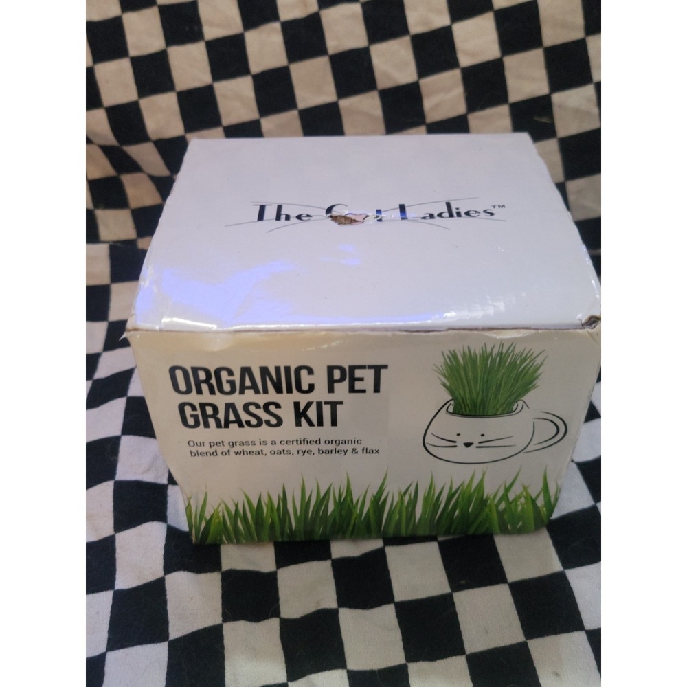 Cat Grass Grow Kit Indoor Pet Grass Planter Complete Set